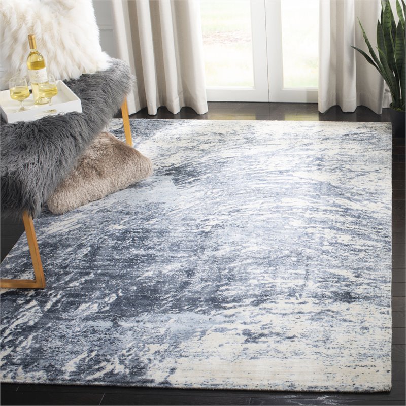 Safavieh Mirage 8' x 10' Hand Loomed Rug in Blue and Ivory