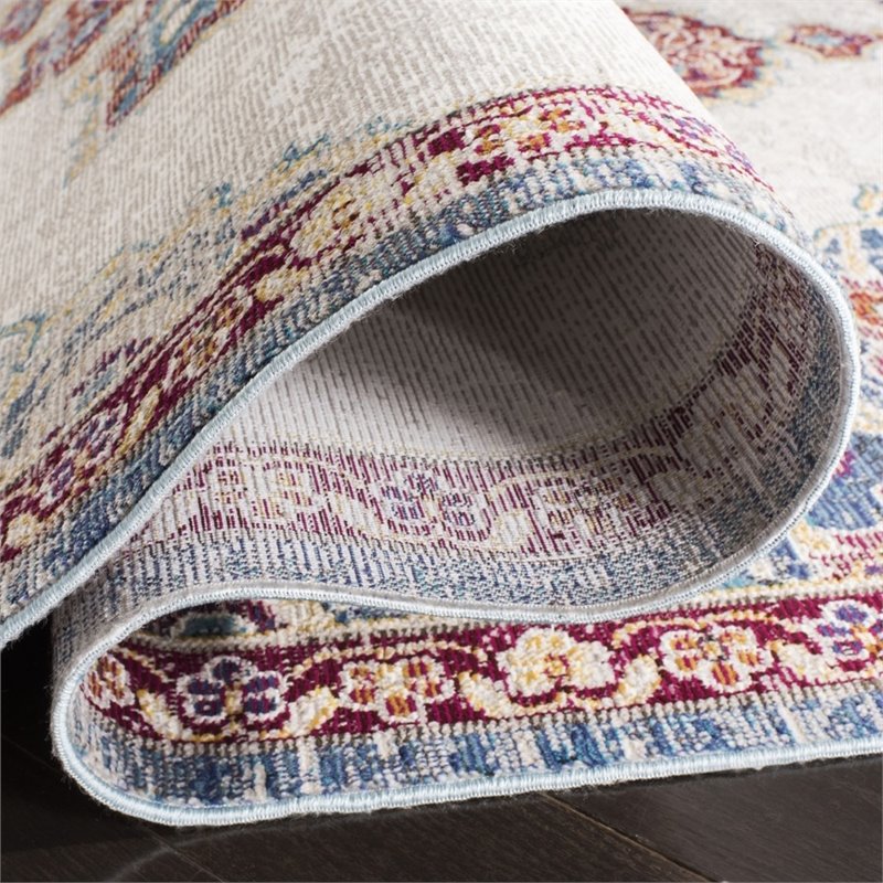 Safavieh Aria 3' x 5' Rug in Ivory and Navy