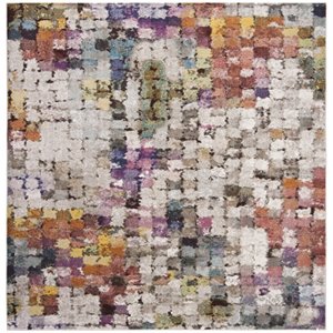Safavieh Aria 6'5&quot Square Rug in Cream and Rust