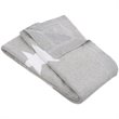 Safavieh Olly Throw Blanket in Gray and White