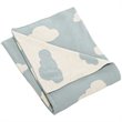 Safavieh Skye Throw Blanket in Blue and White