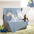 Safavieh Tater Trot Throw Blanket in Blue