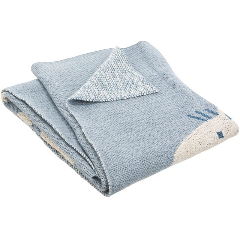 Safavieh Tater Trot Throw Blanket in Blue