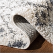 Safavieh Berber 4' x 6' Shag Rug in Cream and Dark Gray