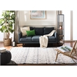 Safavieh Berber 8' x 10' Shag Rug in Cream and Dark Gray