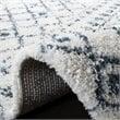 Safavieh Berber 4' x 6' Shag Rug in Cream and Blue