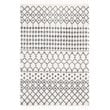 Safavieh Berber 4' x 6' Shag Rug in Cream and Dark Gray