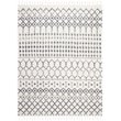 Safavieh Berber 8' x 10' Shag Rug in Cream and Dark Gray