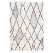Safavieh Berber 8' x 10' Shag Rug in Cream and Blue
