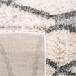 Safavieh Berber 8' x 10' Shag Rug in Cream and Blue
