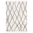 Safavieh Berber 9' x 12' Shag Rug in Cream and Gray