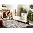 Safavieh Berber 9' x 12' Shag Rug in Gray and Cream