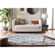 Safavieh Berber 9' x 12' Shag Rug in Gray and Cream