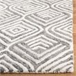 Safavieh Blossom 4' x 6' Hand Tufted Wool Rug in Ivory and Gray