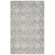 Safavieh Blossom 4' x 6' Hand Tufted Wool Rug in Ivory and Gray