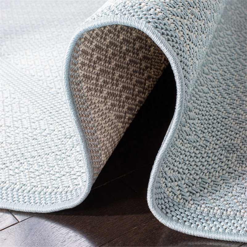 Safavieh Bermuda 9' x 12' Rug in Light Blue and Ivory