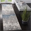 Safavieh Brentwood 2' x 8' Runner Rug in Light Gray and Blue