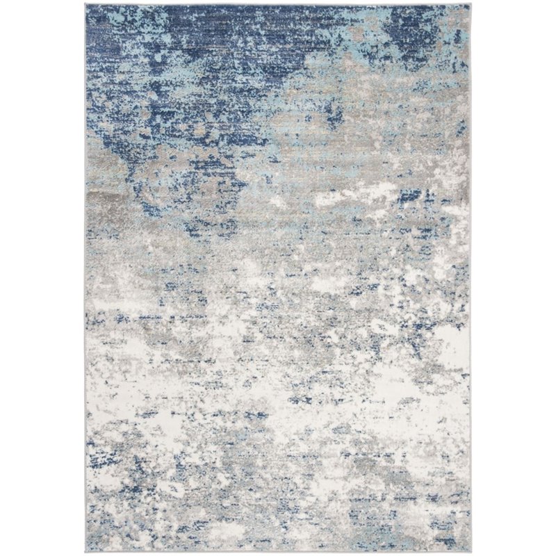 Safavieh Brentwood 3' x 5' Rug in Light Gray and Blue