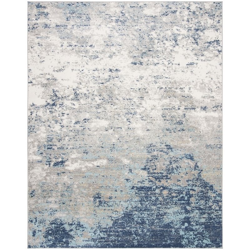 Safavieh Brentwood 8' x 10' Rug in Light Gray and Blue