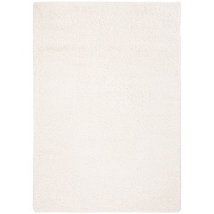 safavieh fontana 4' x 6' shag rug in ivory