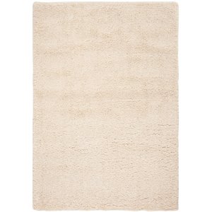 safavieh fontana 4' x 6' shag rug in creme