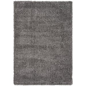 safavieh fontana 4' x 6' shag rug in silver