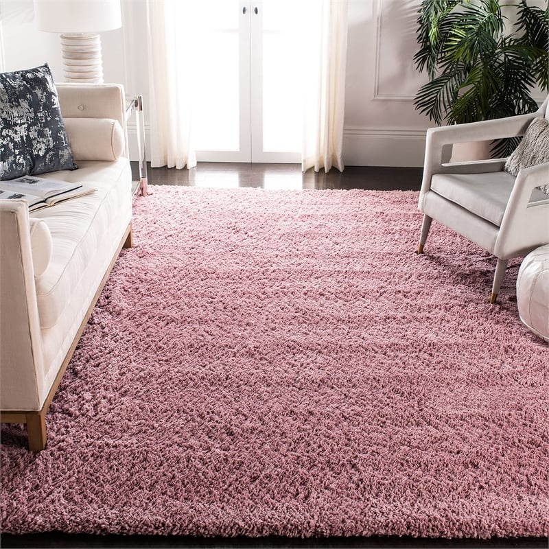 Safavieh Fontana 9' x 12' Shag Rug in Pink