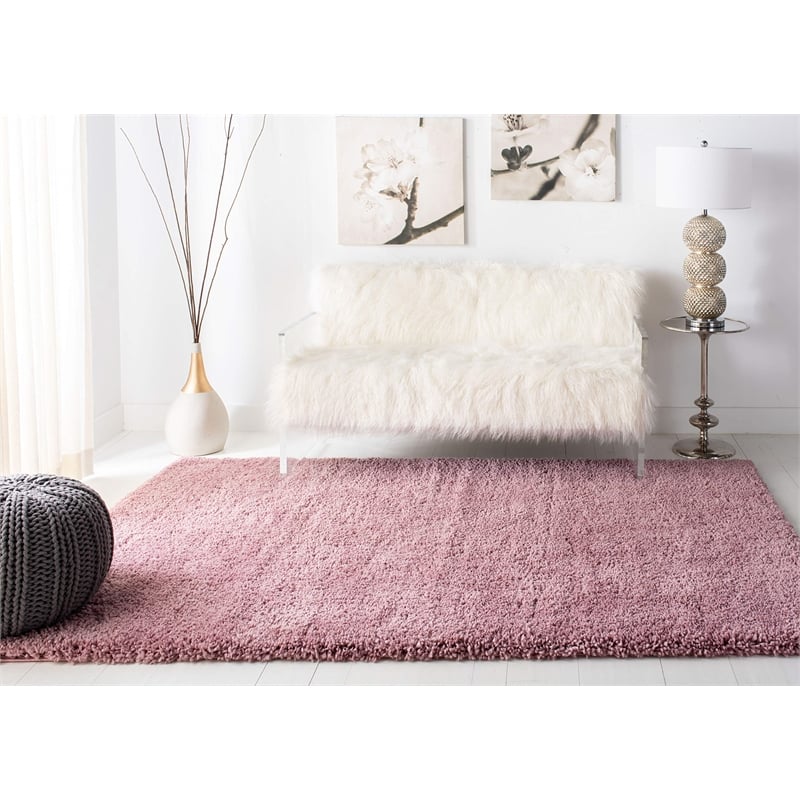 Safavieh Fontana 9' x 12' Shag Rug in Pink