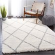 Safavieh Fontana 8' x 10' Shag Rug in Cream and Gray