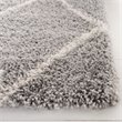 Safavieh Fontana 8' x 10' Shag Rug in Gray and Cream