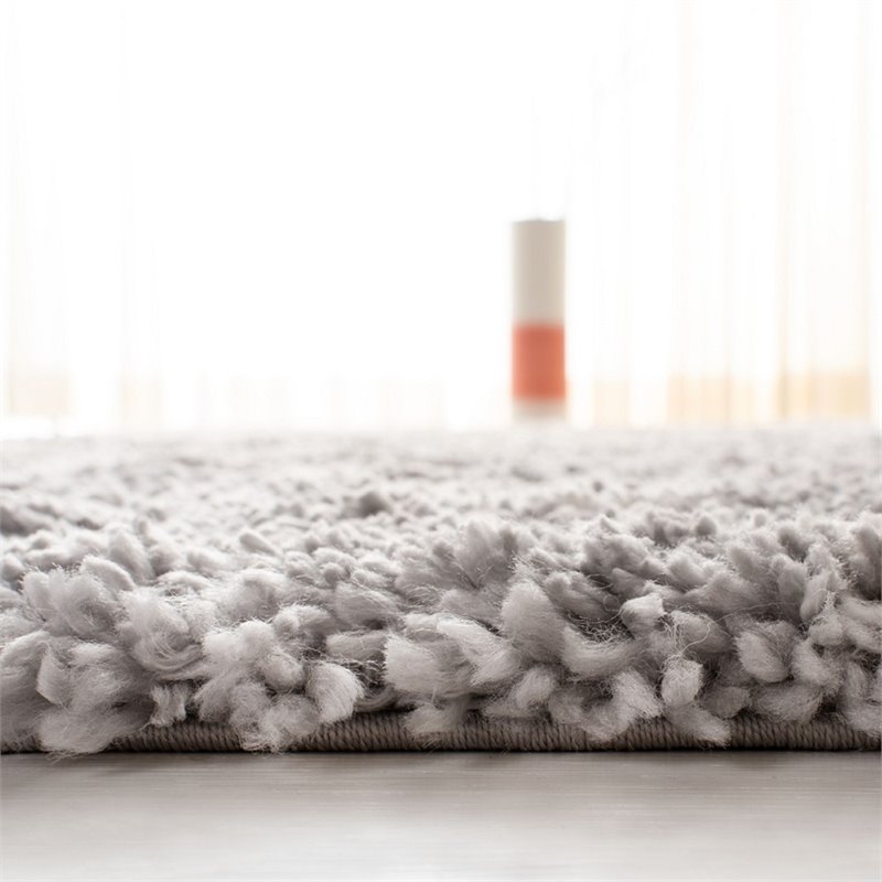 Safavieh Fontana 8' x 10' Shag Rug in Gray and Cream
