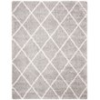 Safavieh Fontana 9' x 12' Shag Rug in Gray and Cream