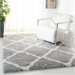 Safavieh Fontana 8' x 10' Shag Rug in Gray and Cream