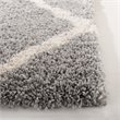 Safavieh Fontana 9' x 12' Shag Rug in Gray and Cream