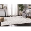 Safavieh Fontana 4' x 6' Shag Rug in Cream and Gray