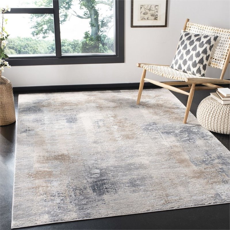 Safavieh Invista 8' x 10' Rug in Cream and Gray
