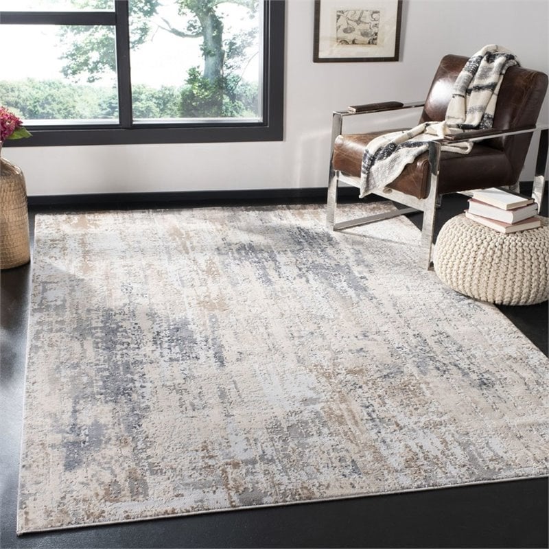 Safavieh Invista 9' x 12' Rug in Cream and Gray