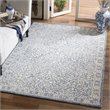 Safavieh Micro-Loop 5' x 8' Hand Tufted Wool Rug in Blue and Ivory