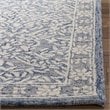 Safavieh Micro-Loop 8' x 10' Hand Tufted Wool Rug in Blue and Ivory