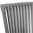 Safavieh Paolo Stackable Rope Patio Chair in Black and Gray (Set of 2)
