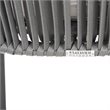 Safavieh Paolo Stackable Rope Patio Chair in Black and Gray (Set of 2)