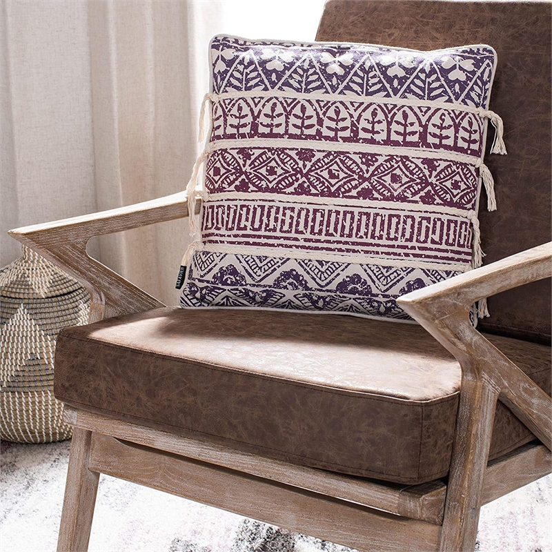 Safavieh Mela Throw Pillow in Purple