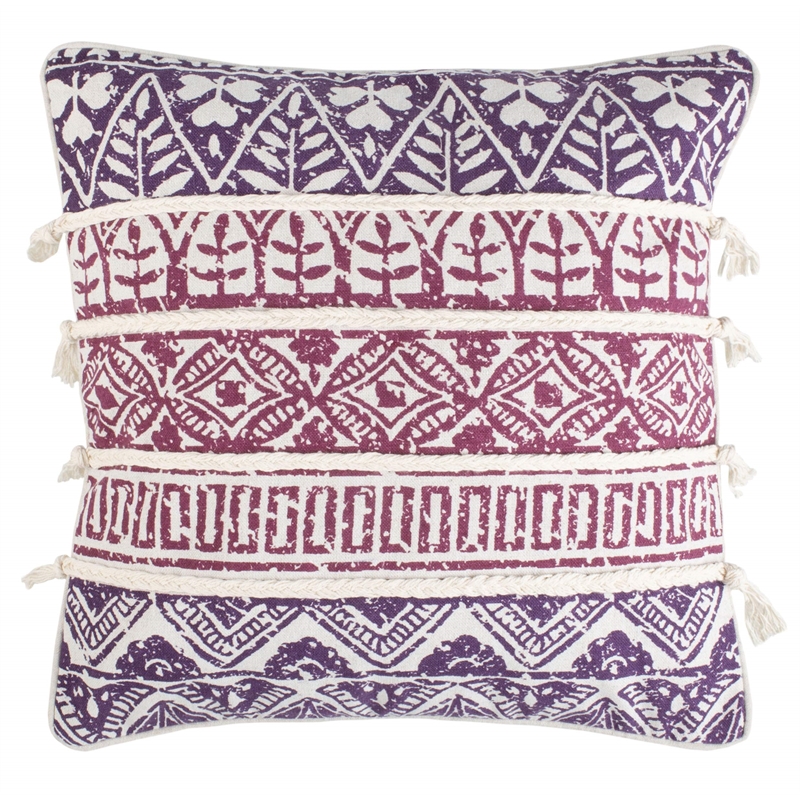 Safavieh Mela Throw Pillow in Purple