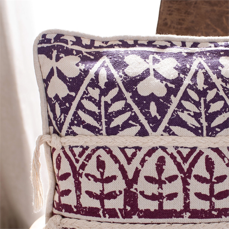 Safavieh Mela Throw Pillow in Purple