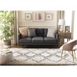 Safavieh Pro Lux 4' x 6' Shag Rug in Cream and Blue