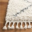 Safavieh Pro Lux 4' x 6' Shag Rug in Cream and Blue