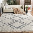 Safavieh Pro Lux 9' x 12' Shag Rug in Cream and Blue
