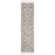 Safavieh Pro Lux 2' x 8' Shag Runner Rug in Gray and Cream
