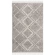 Safavieh Pro Lux 4' x 6' Shag Rug in Gray and Cream