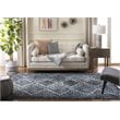 Safavieh Pro Lux 4' x 6' Shag Rug in Cream and Blue